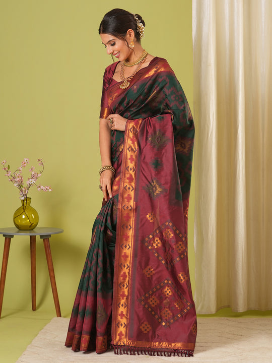 Banarasi Silk Saree With Blouse Piece