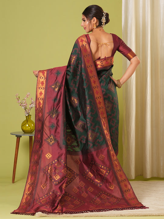 Banarasi Silk Saree With Blouse Piece