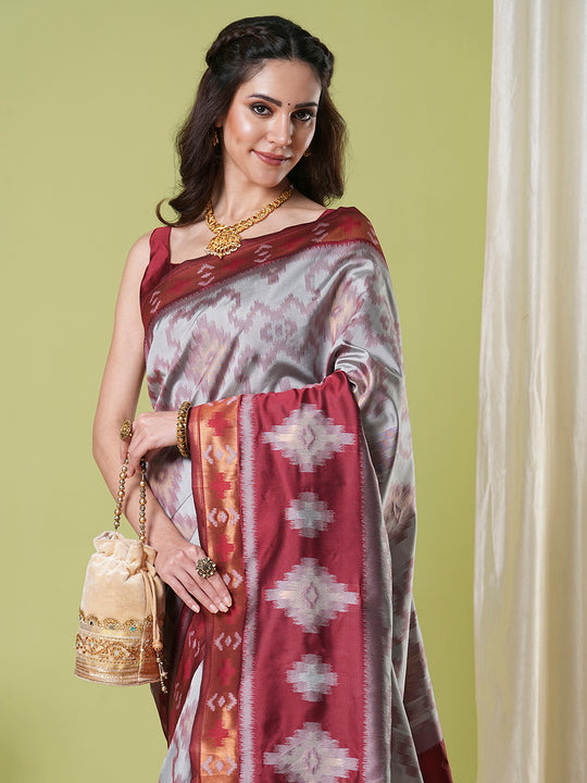 Banarasi Silk Saree With Blouse Piece