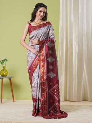 Banarasi Silk Saree With Blouse Piece