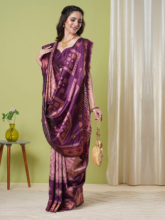 Banarasi Silk Saree With Blouse Piece