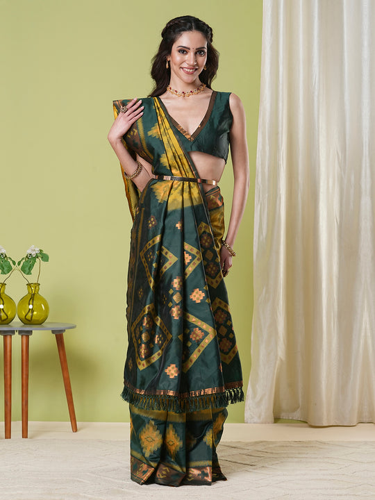Banarasi Silk Saree With Blouse Piece