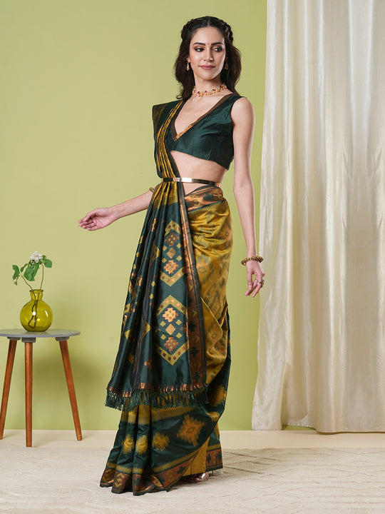 Banarasi Silk Saree With Blouse Piece