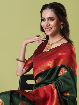 Banarasi Silk Saree With Blouse Piece