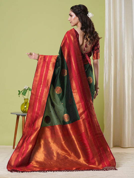 Banarasi Silk Saree With Blouse Piece