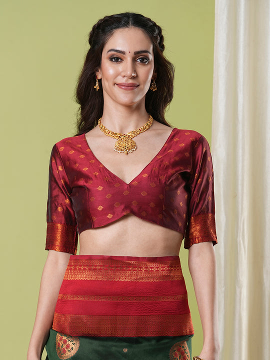 Banarasi Silk Saree With Blouse Piece