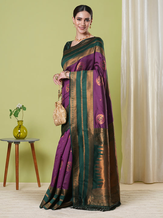 Banarasi Silk Saree With Blouse Piece