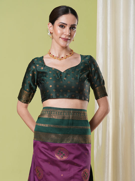 Banarasi Silk Saree With Blouse Piece
