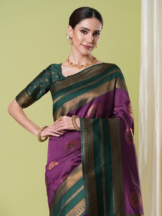 Banarasi Silk Saree With Blouse Piece