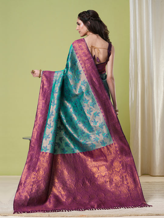 Banarasi Silk Saree With Blouse Piece