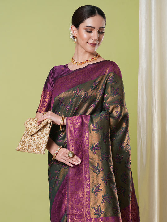 Banarasi Silk Saree With Blouse Piece
