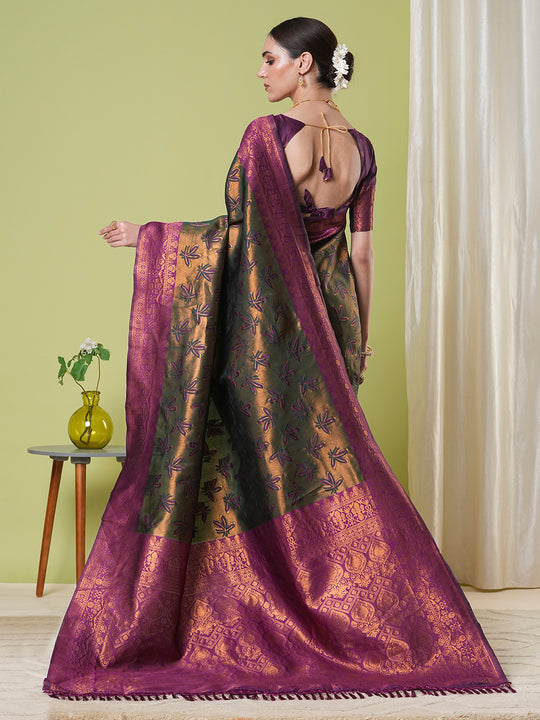 Banarasi Silk Saree With Blouse Piece