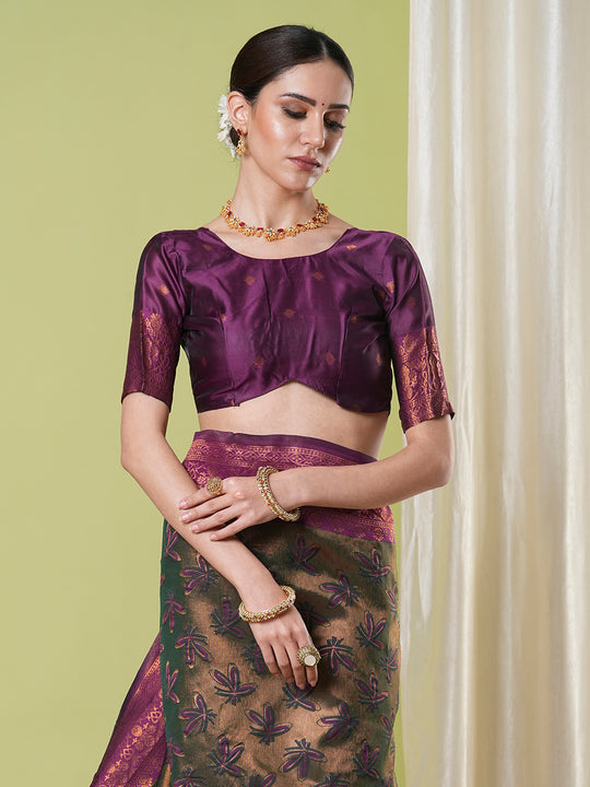 Banarasi Silk Saree With Blouse Piece