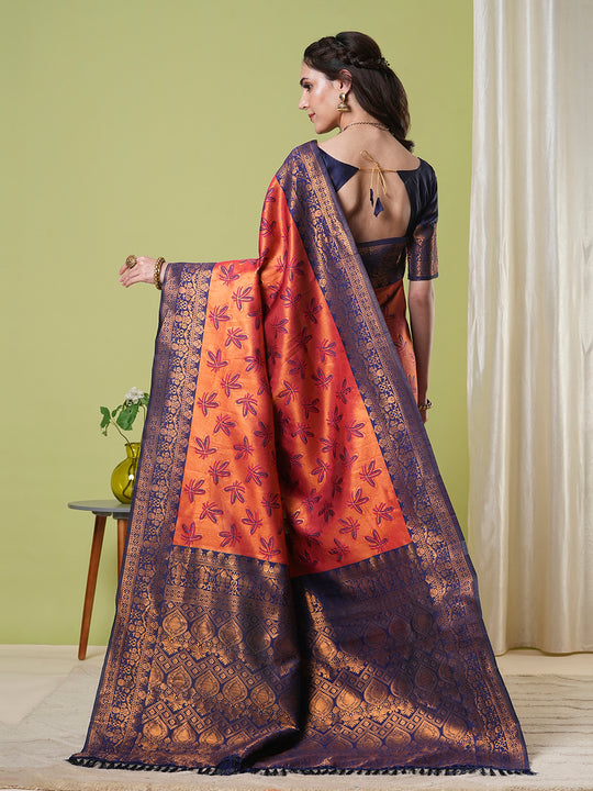 Banarasi Silk Saree With Blouse Piece