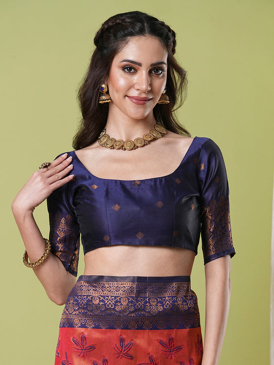 Banarasi Silk Saree With Blouse Piece