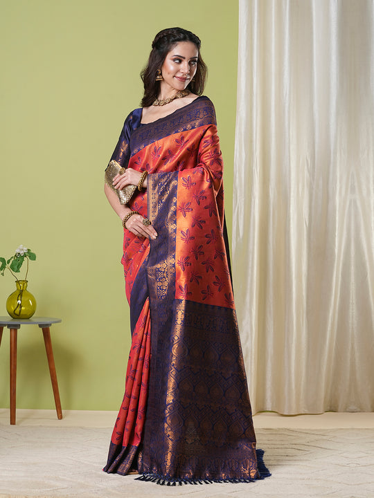 Banarasi Silk Saree With Blouse Piece