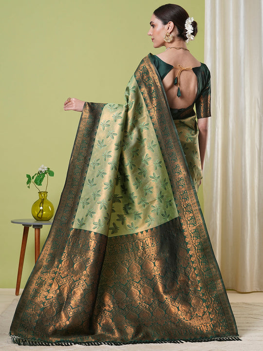 Banarasi Silk Saree With Blouse Piece