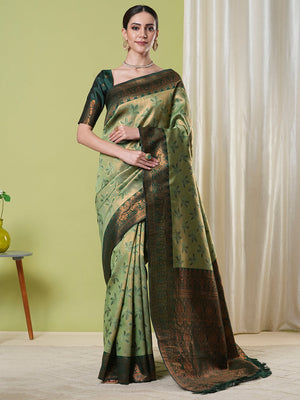 Banarasi Silk Saree With Blouse Piece