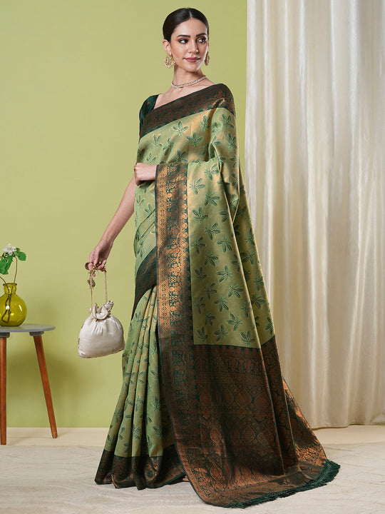 Banarasi Silk Saree With Blouse Piece