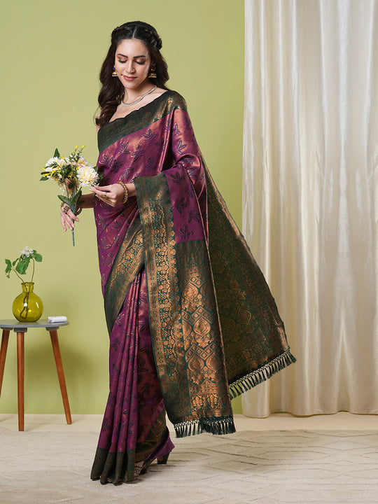 Banarasi Silk Saree With Blouse Piece