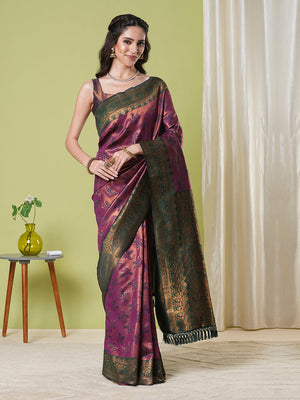 Banarasi Silk Saree With Blouse Piece