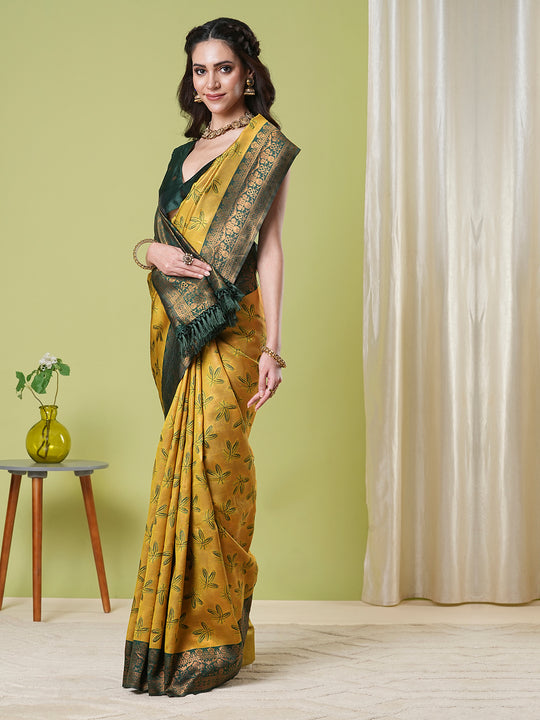 Banarasi Silk Saree With Blouse Piece
