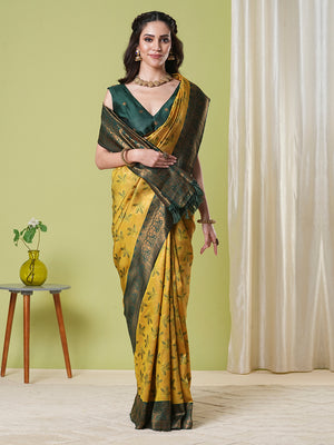 Banarasi Silk Saree With Blouse Piece