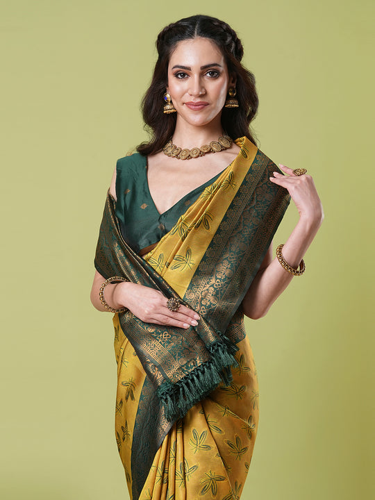 Banarasi Silk Saree With Blouse Piece
