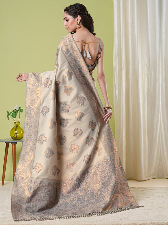 Banarasi Silk Saree With Blouse Piece