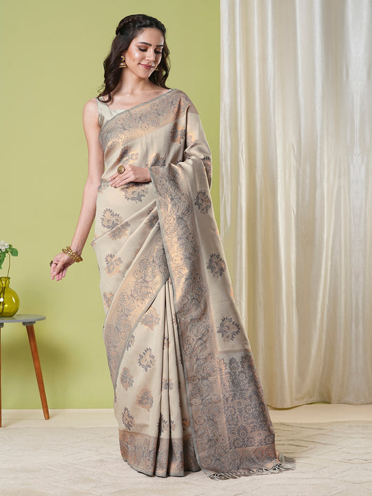 Banarasi Silk Saree With Blouse Piece
