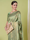 Banarasi Silk Saree With Blouse Piece