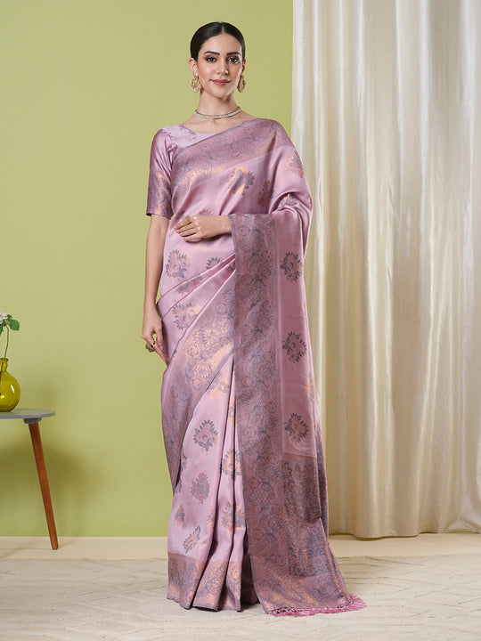 Banarasi Silk Saree With Blouse Piece