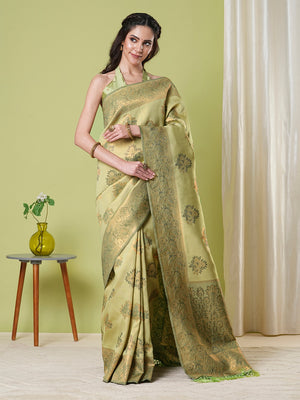 Banarasi Silk Saree With Blouse Piece