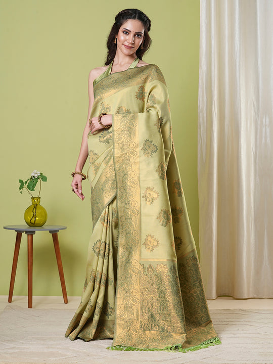 Banarasi Silk Saree With Blouse Piece