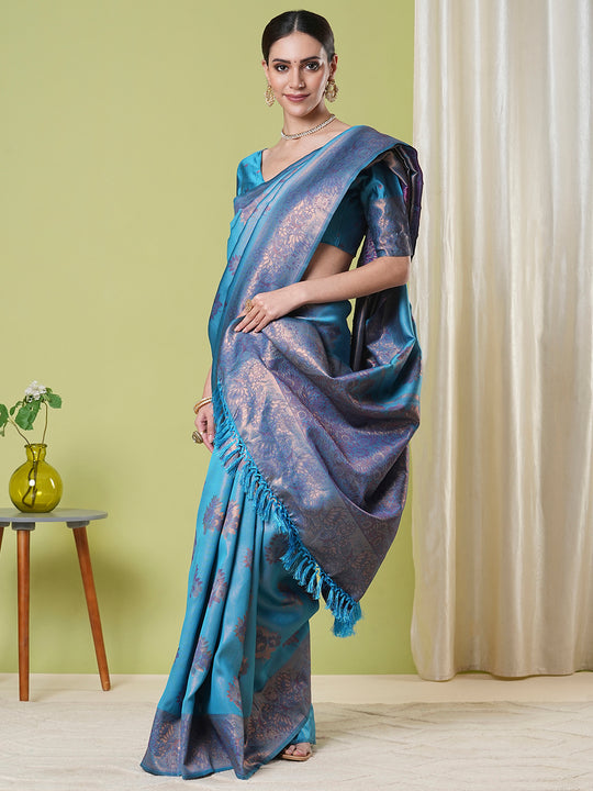 Banarasi Silk Saree With Blouse Piece