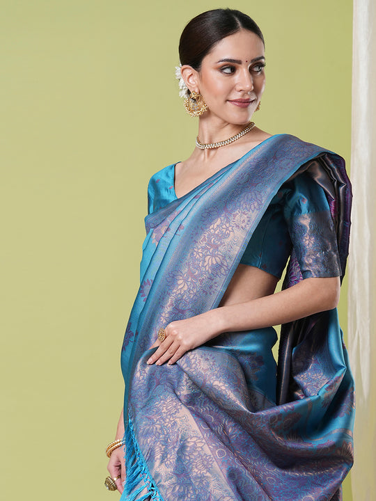 Banarasi Silk Saree With Blouse Piece