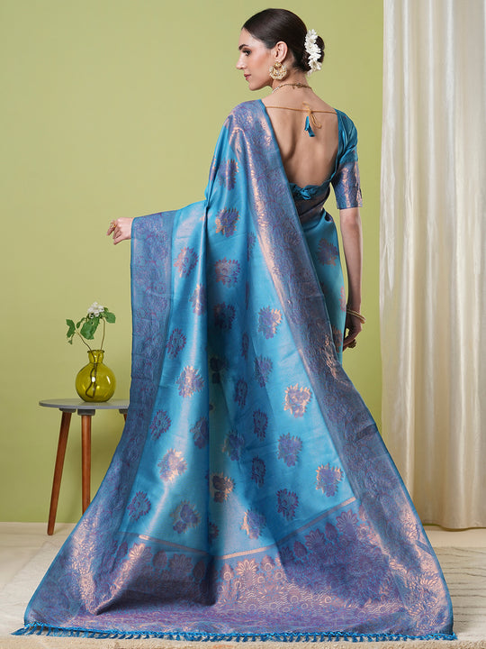 Banarasi Silk Saree With Blouse Piece