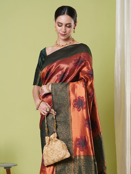 Banarasi Silk Saree With Blouse Piece