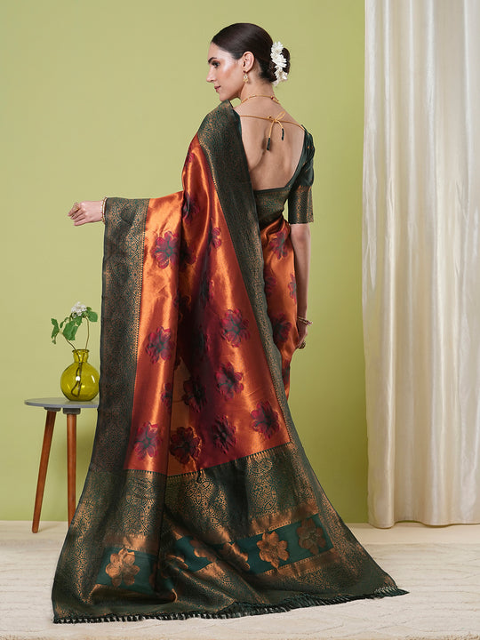 Banarasi Silk Saree With Blouse Piece