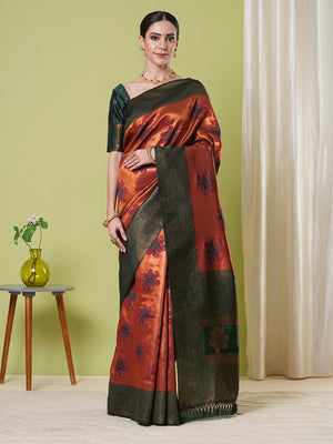 Banarasi Silk Saree With Blouse Piece