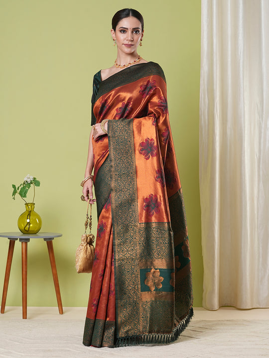 Banarasi Silk Saree With Blouse Piece