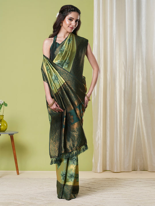 Banarasi Silk Saree With Blouse Piece