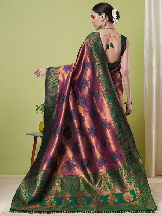 Banarasi Silk Saree With Blouse Piece