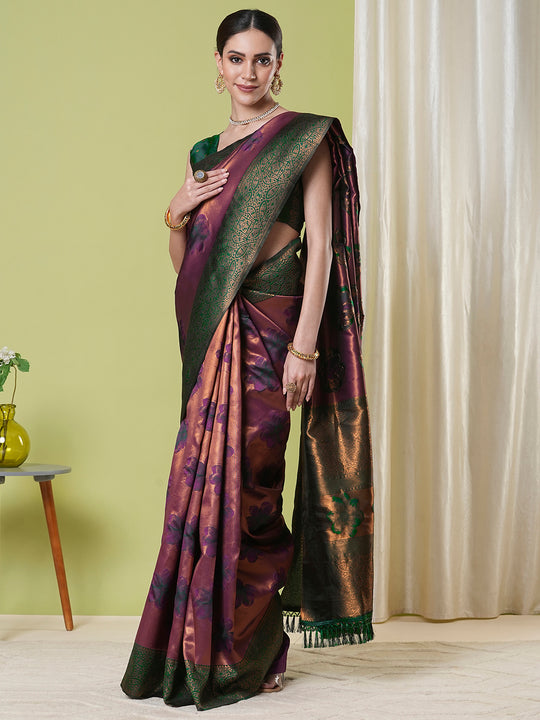 Banarasi Silk Saree With Blouse Piece
