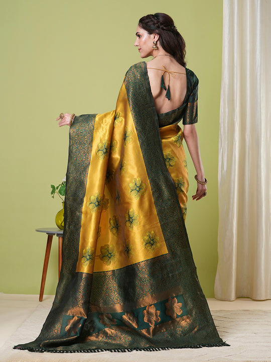 Banarasi Silk Saree With Blouse Piece
