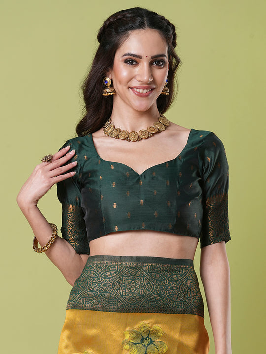 Banarasi Silk Saree With Blouse Piece