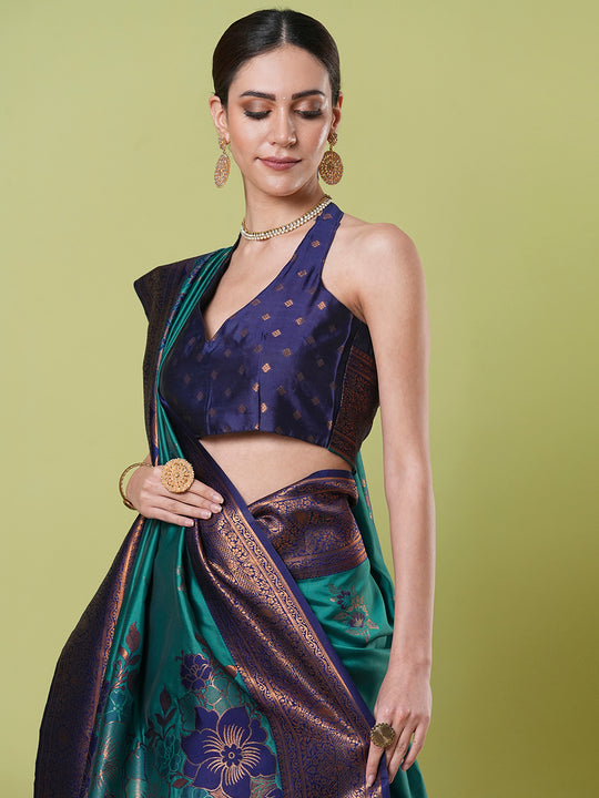 Banarasi Silk Saree With Blouse Piece