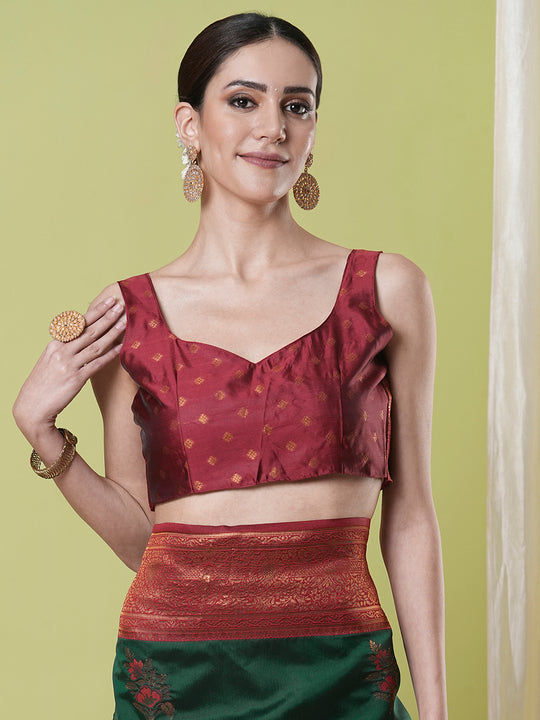 Banarasi Silk Saree With Blouse Piece