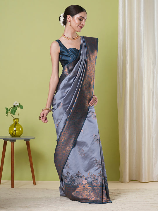 Banarasi Silk Saree With Blouse Piece