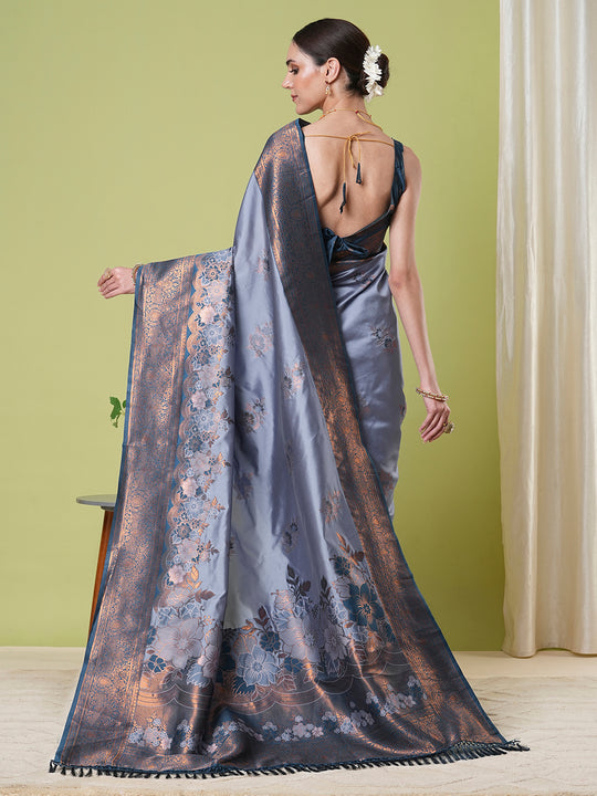 Banarasi Silk Saree With Blouse Piece